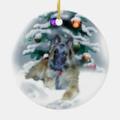 Belgisch Ornament met kerstcadeaus Tervuren (Achterkant)