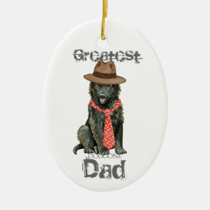 Belgisch Ornament van Sheepdog Dad Ceramic
