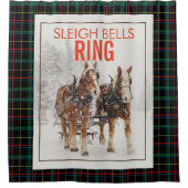 Belgisch paard Sleigh Bells Ring Douchegordijn (Voorkant)