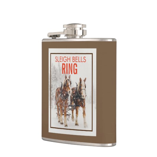 Belgisch paard Sleigh Bells Ring Heupfles (Links)