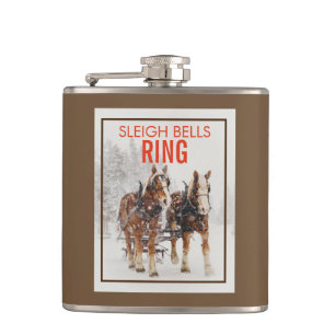 Belgisch paard Sleigh Bells Ring Heupfles