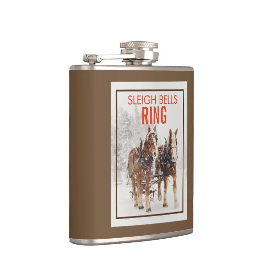 Belgisch paard Sleigh Bells Ring Heupfles (Rechts)