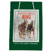 Belgisch paard Sleigh Bells Ring Medium Cadeauzakje (Achterkant)