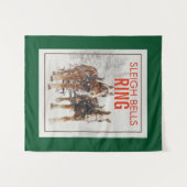 Belgisch paard Sleigh Bells Ring Wandkleed (Voorkant (horizontaal))