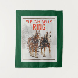 Belgisch paard Sleigh Bells Ring Wandkleed