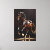Belgisch paardenbloed - olieverf canvas afdruk (Voorkant)