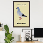 Belgisch Poster voor Racing Homer (Thuiskantoor)