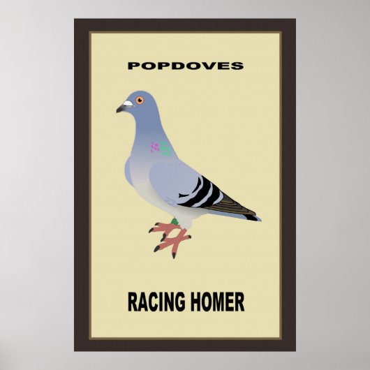 Belgisch Poster voor Racing Homer (Voorkant)