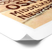 Belgisch Poster voor waterafvoerplaatsen (Hoek)