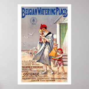 Belgisch Poster voor waterafvoerplaatsen