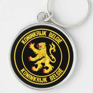 Belgisch Rond Embleem Sleutelhanger