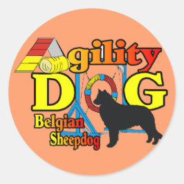 Belgisch Shirt voor bladeraardigheid Ronde Sticker