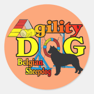 Belgisch Shirt voor bladeraardigheid Ronde Sticker