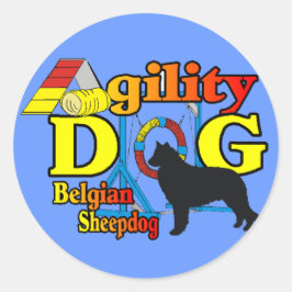 Belgisch Shirt voor bladeraardigheid Ronde Sticker