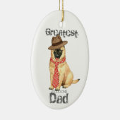Belgisch Tervuren Dad Ceramic Ornament (Rechts)