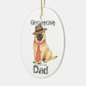Belgisch Tervuren Dad Ceramic Ornament (Links)