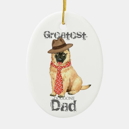 Belgisch Tervuren Dad Ceramic Ornament (Voorkant)