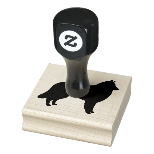 Belgisch Tervuren Hondenras Silhouette Rubberstempel (Stempel)