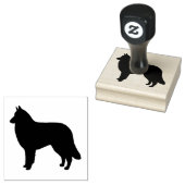 Belgisch Tervuren Hondenras Silhouette Rubberstempel (Gestempeld)