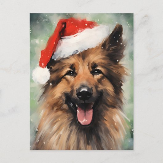 Belgisch Tervuren Kerstborstel schilderij kunstwer Briefkaart (Voorkant)