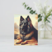 Belgisch Tervuren Schilderij Briefkaart (Staand voorkant)