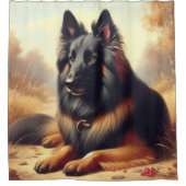  Belgisch Tervuren Schilderij Douchegordijn (Voorkant)