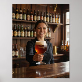 Belgisch Trappistenkroeg Welkomstposter Poster