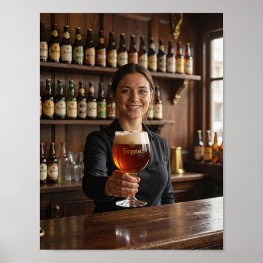 Belgisch Trappistenkroeg Welkomstposter Poster (Voorkant)
