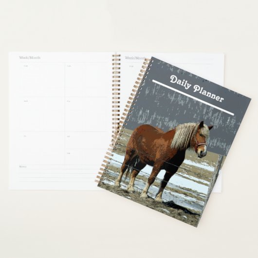 Belgisch trekpaard in Paddock Daily Planner (Display)