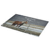 Belgisch trekpaard in paddock snijplank (Hoek)