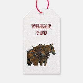 Belgisch Trekpaard Team Cadeautag Cadeaulabel