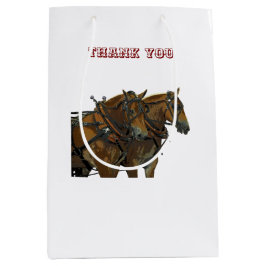 Belgisch Trekpaard Team Papier Medium Cadeauzakje