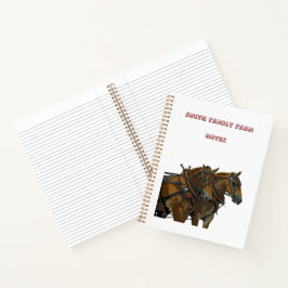 Belgisch Trekpaard Team Spiraal Notebook Notitieboek