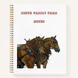 Belgisch Trekpaard Team Spiraal Notebook Notitieboek