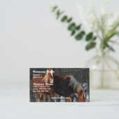 Belgisch Visitekaartje voor conceptpaarden (Staand voorkant)