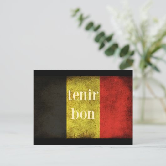 Belgisch vlaggen 2016 briefkaart (Staand voorkant)