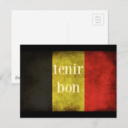 Belgisch vlaggen 2016 briefkaart (Voorkant / Achterkant)