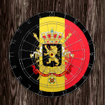 Belgisch vlaggendartboard & België/spelraad Dartbord<br><div class="desc">Dartboard: België & Belgische vlagdonker,  familiefoontjes - hou van mijn land,  zomerspelen,  vakantie,  vaders dag,  verjaardagsfeest,  universiteitsstudenten/sportfans</div>
