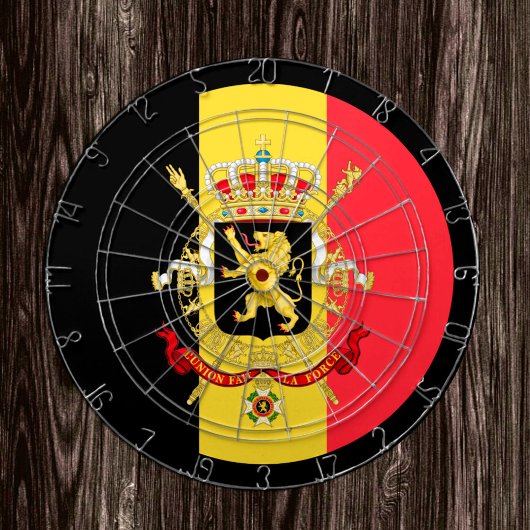 Belgisch vlaggendartboard & België/spelraad Dartbord