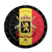 Belgisch vlaggendartboard & België/spelraad Dartbord (Voorkant)