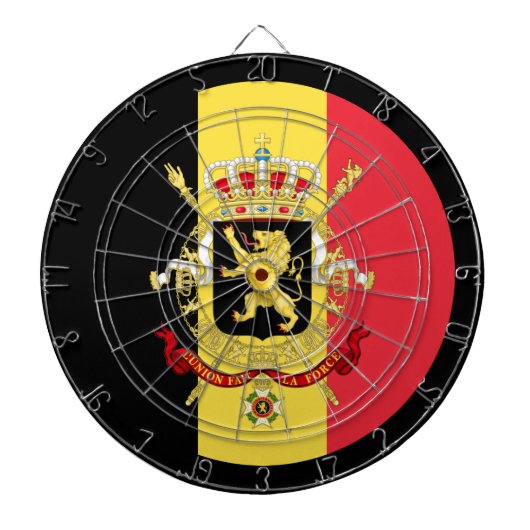 Belgisch vlaggendartboard & België/spelraad Dartbord (Voorkant)
