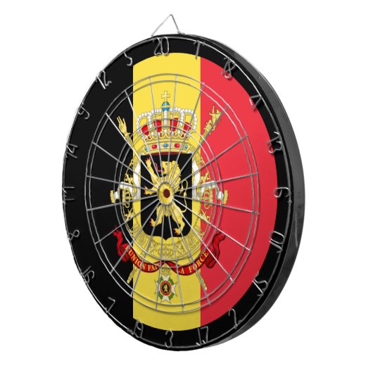 Belgisch vlaggendartboard & België/spelraad Dartbord (Voorkant Rechts)
