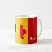 Belgisch vlaggenstaatcadeau koffiemok (Voorkant rechts)