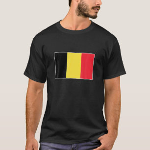 Belgisch vlagpatriottisch Belgisch sportondersteun T-shirt