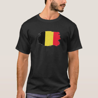 Belgisch vlagpatriottisch Belgisch sportondersteun T-shirt