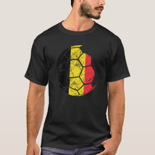 Belgisch voetbalteam ondersteunt de teamvlag t-shirt