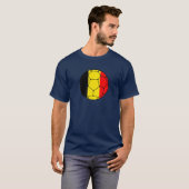 Belgisch voetbalteam supporter België vlag Man T-shirt (Voorkant volledig)
