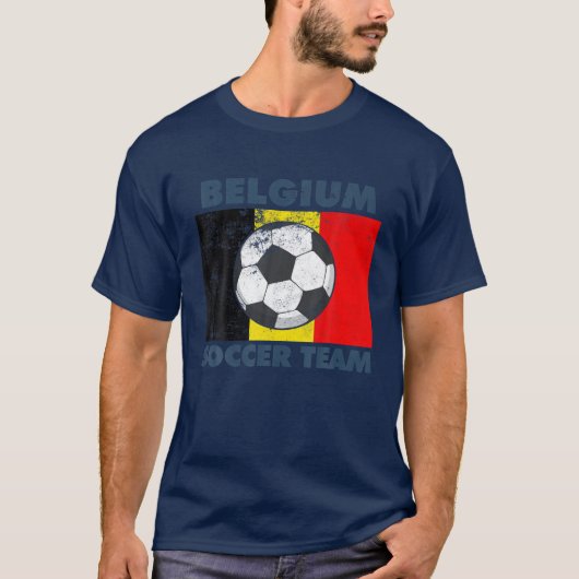 Belgisch voetbalteam vlag 2022 supporter Belgisch T-shirt (Voorkant)