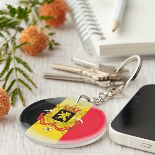 Belgisch wapenschild sleutelhanger (Voorkant Rechts)