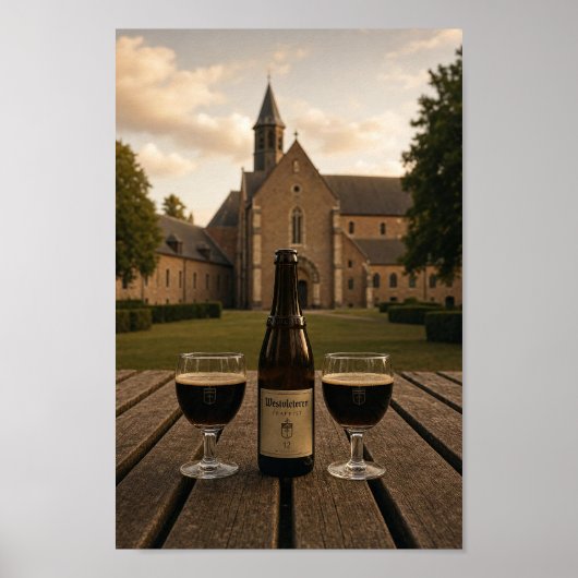 Belgisch Westvleteren Abdijbier Poster (Voorkant)